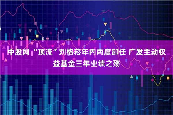 中股网 “顶流”刘格菘年内两度卸任 广发主动权益基金三年业绩之殇